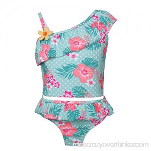 YiZYiF Kids Girls Floral Printed Ruffle Tankinis Swimsuit 2PCS Set B071LJGCZS